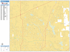 Plano Wall Map