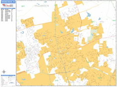 Round Rock Wall Map