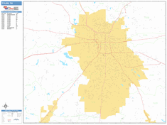 Tyler Wall Map