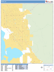 Provo Wall Map