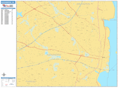 Alexandria Wall Map