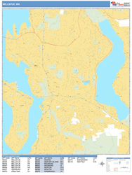 Bellevue Wall Map