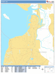 Everett Wall Map