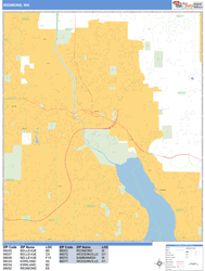 Redmond Wall Map