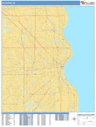 Milwaukee Wall Map