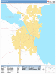 Oshkosh Wall Map