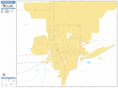 Cheyenne Wall Map