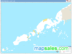 Aleutians East County, AK Zip Code Wall Map