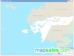 Bethel County, AK Wall Map