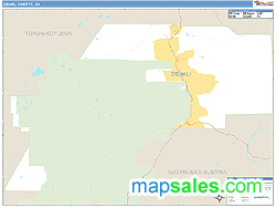 Denali County, AK Wall Map