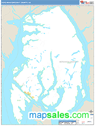 Ketchikan Gateway County, AK Zip Code Wall Map