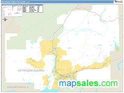 Matanuska-Susitna County, AK Zip Code Wall Map