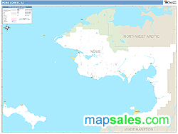 Nome County, AK Zip Code Wall Map