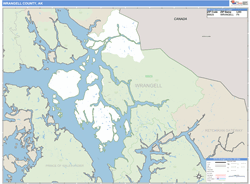 Wrangell County, AK Wall Map