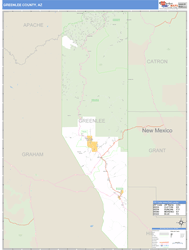 Greenlee County, AZ Zip Code Wall Map