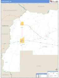 La Paz County, AZ Wall Map