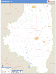 Calhoun County, AR Wall Map