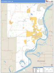 Crittenden County, AR Wall Map