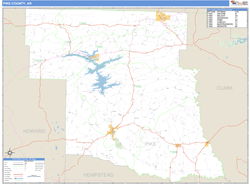 Pike County, AR Wall Map