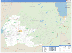 El Dorado County, CA Zip Code Wall Map