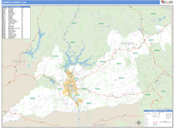 Shasta County, CA Wall Map