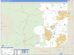 Boulder County, CO Wall Map