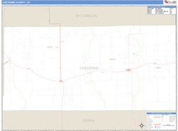 Cheyenne County, CO Zip Code Wall Map