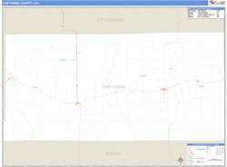 Cheyenne County, CO Wall Map