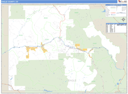 Eagle County, CO Wall Map