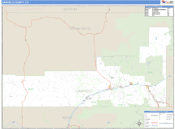 Garfield County, CO Wall Map