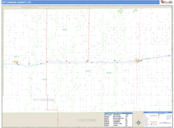 Kit Carson County, CO Wall Map