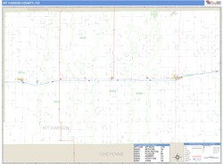 Kit Carson County, CO Zip Code Wall Map