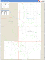 Lincoln County, CO Zip Code Wall Map