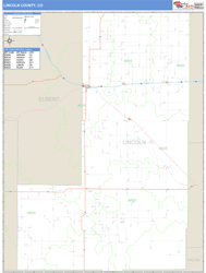 Lincoln County, CO Wall Map