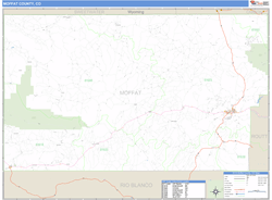 Moffat County, CO Wall Map