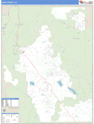 Park County, CO Wall Map