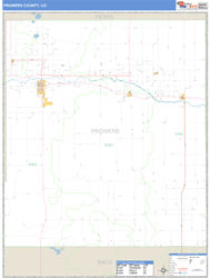 Prowers County, CO Zip Code Wall Map