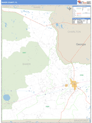 Baker County, FL Wall Map