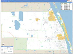 Indian River County, FL Wall Map