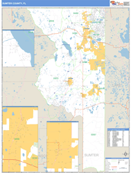 Sumter County, FL Wall Map
