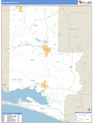 Walton County, FL Zip Code Wall Map