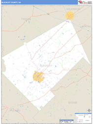 Bleckley County, GA Zip Code Wall Map