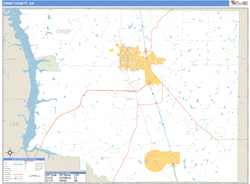 Crisp County, GA Zip Code Wall Map