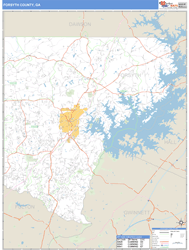 Forsyth County, GA Wall Map