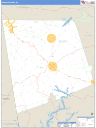 Heard County, GA Wall Map