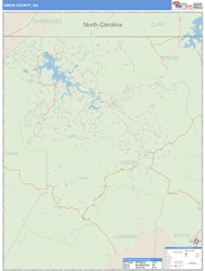 Union County, GA Wall Map