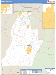 Walker County, GA Zip Code Wall Map