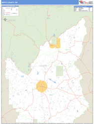 White County, GA Wall Map
