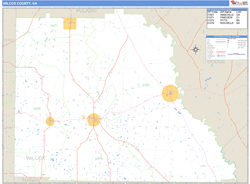 Wilcox County, GA Zip Code Wall Map