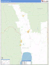 Bear Lake County, ID Zip Code Wall Map